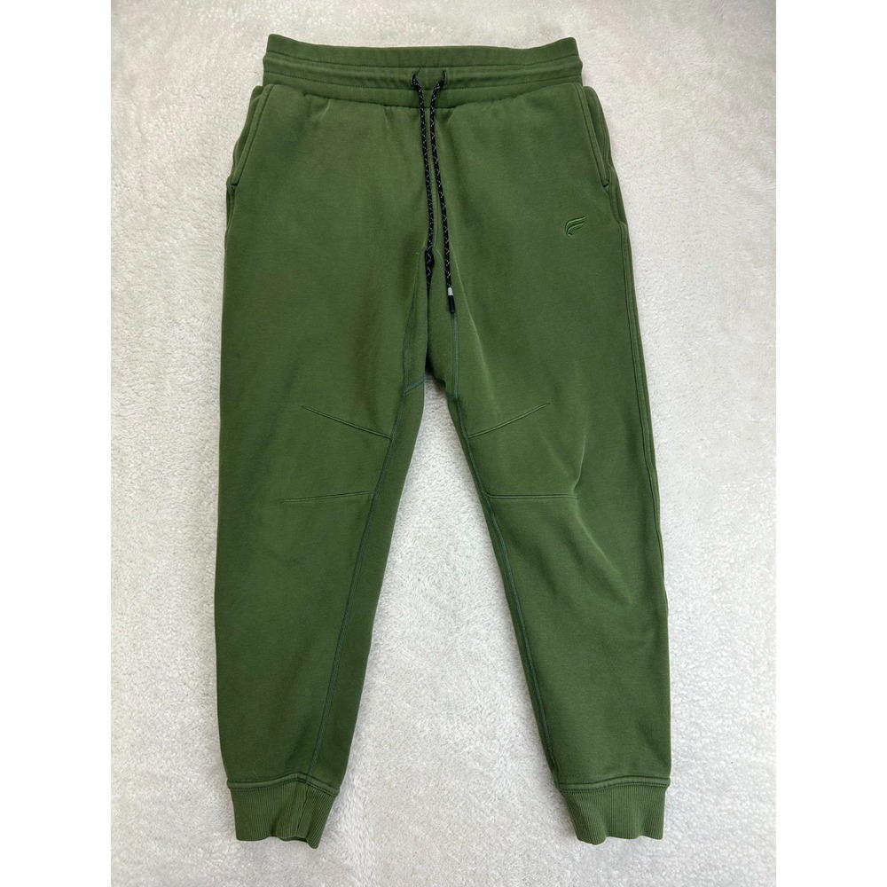 Fabletic The Postgame Jogger Womens Olive Green Sweat Wicking Fleece Workout